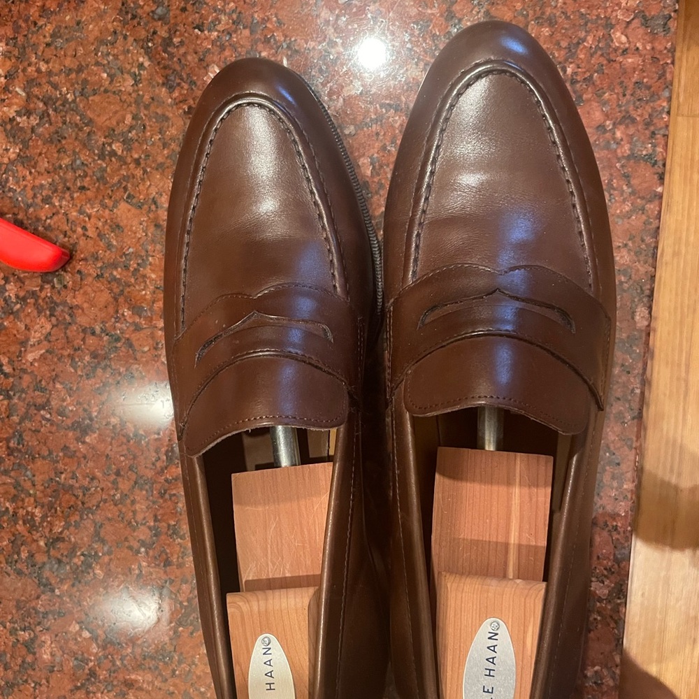 Meermin Brown Leather Loafers